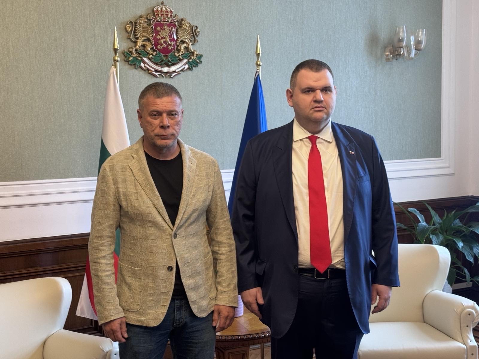 Делян Пеевски, лидер на ДПС и ПГ на ДПС - НОВО НАЧАЛО  прие кмета на Горна Оряховица
